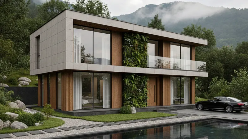 ساخت ویلا با ال اس اف