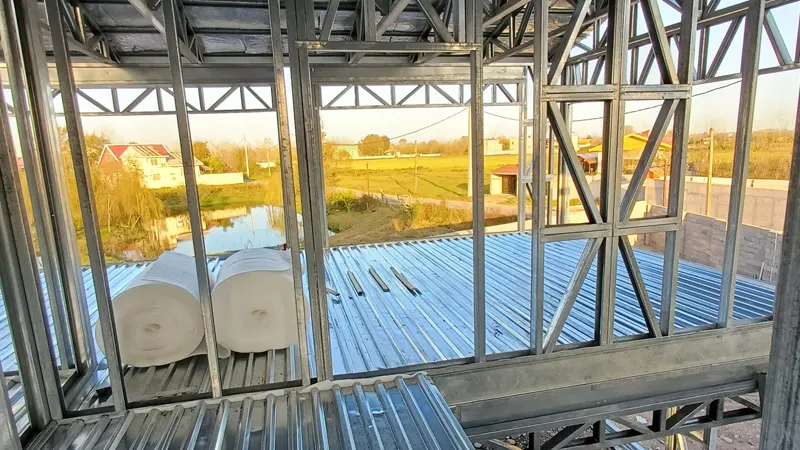 اسکلت ال اس اف اجرا شده در مازندران