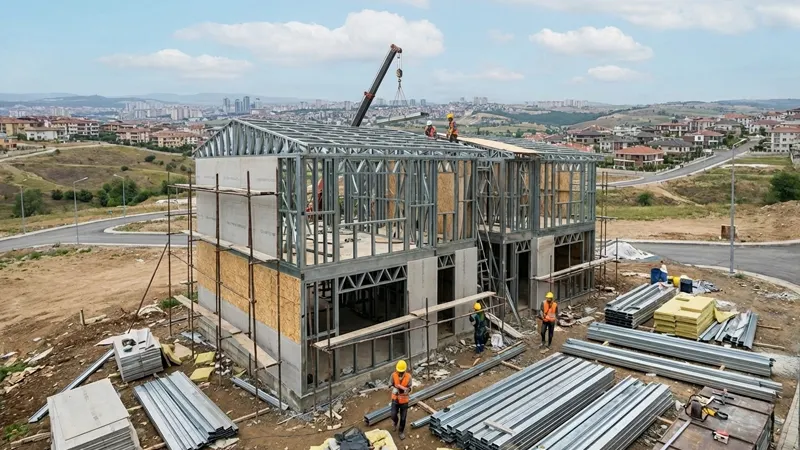 ساخت ویلا دوبلکس با سازه ال اس اف